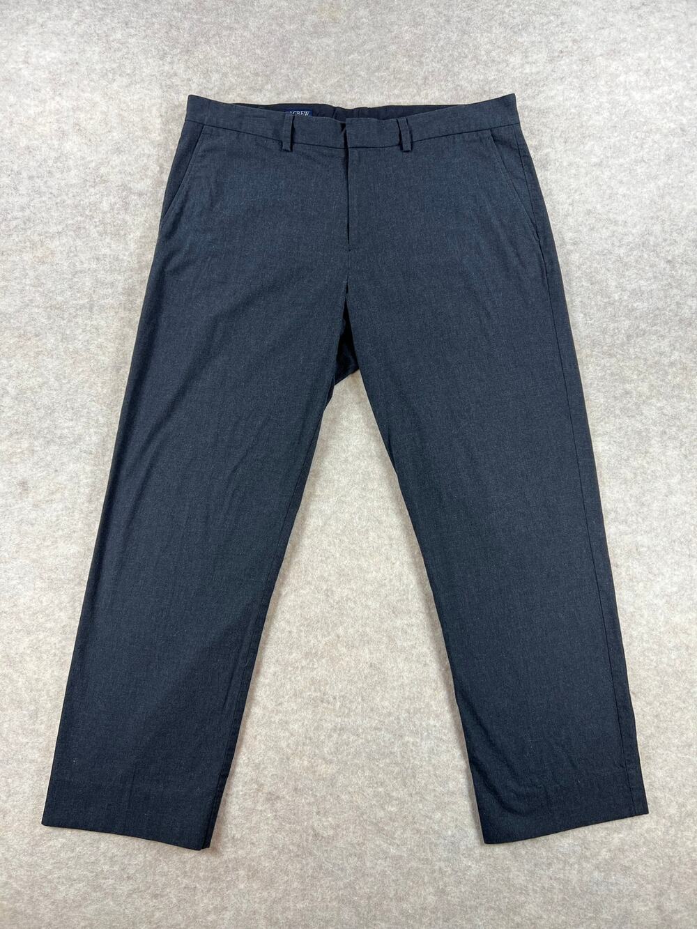 J. Crew Factory Men's Bedford Charcoal Gray Chino Pants Size 34x30 (27)